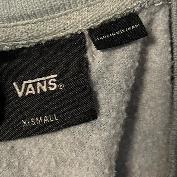 Vans • Sage Green Grey Tie Dyed Cropped Sweatshirt - Picture 5 of 5